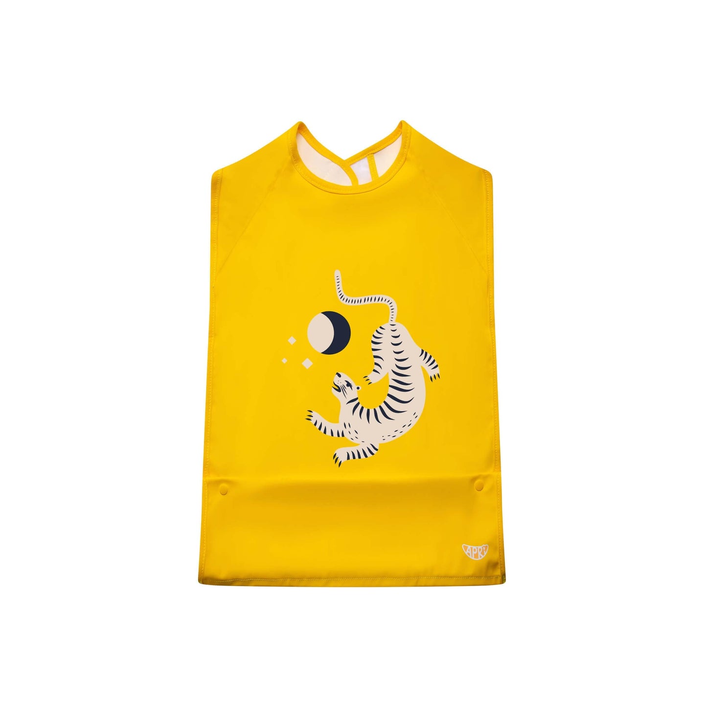 Easy-Clean Sleeveless Moonlight Leopard Bib