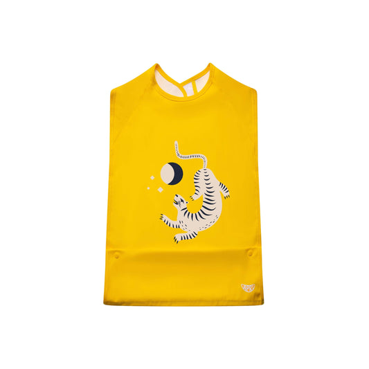 Sunshine Yellow Sleeveless Moonlight Leopard Bib