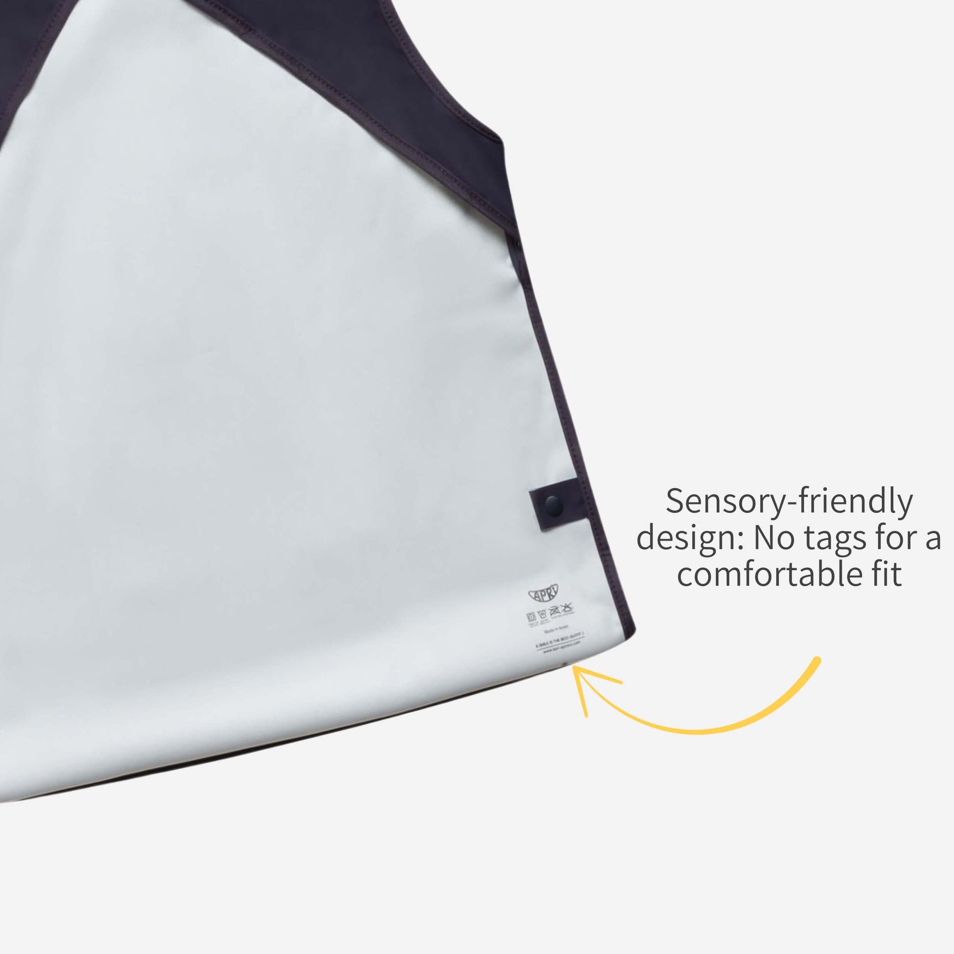 Soft & Comfortable: Apri Bib for Sensory Needs (Machine Washable)