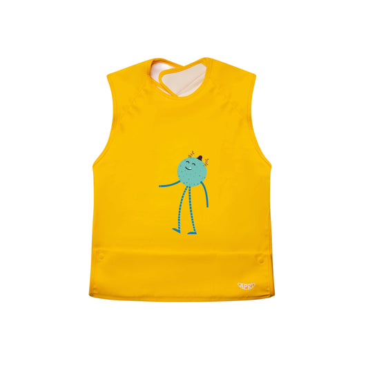 Easy-Clean Cap Sleeve Leggy Monster Bib